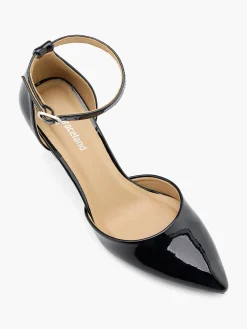 Black Patent Heel with Ankle Strap