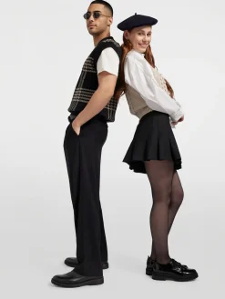 Black Patent Lace Up Shoe