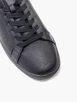 Black Piper Lace Up Casual Trainers