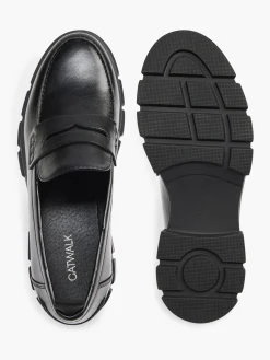 Black PU Chunky Classic Loafer