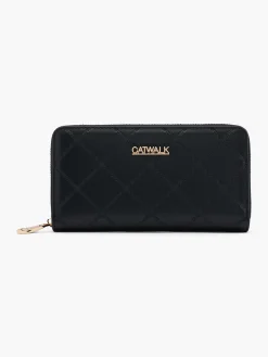 Black Quilted Catwalk Wallet