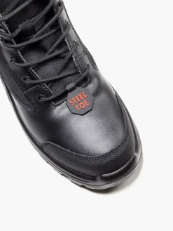 Black Safety Toe Cap Boot