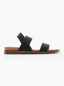 Black Strapped Sandal