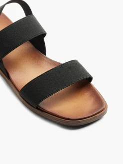 Black Strapped Sandal