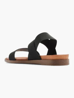 Black Strapped Sandal