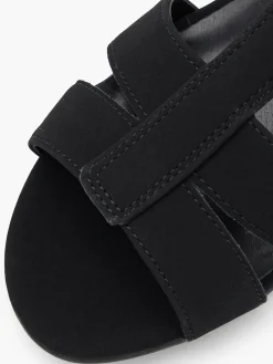 Black Strappy Heeled Sandals