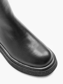 Black Tall Platform Chelsea Boot