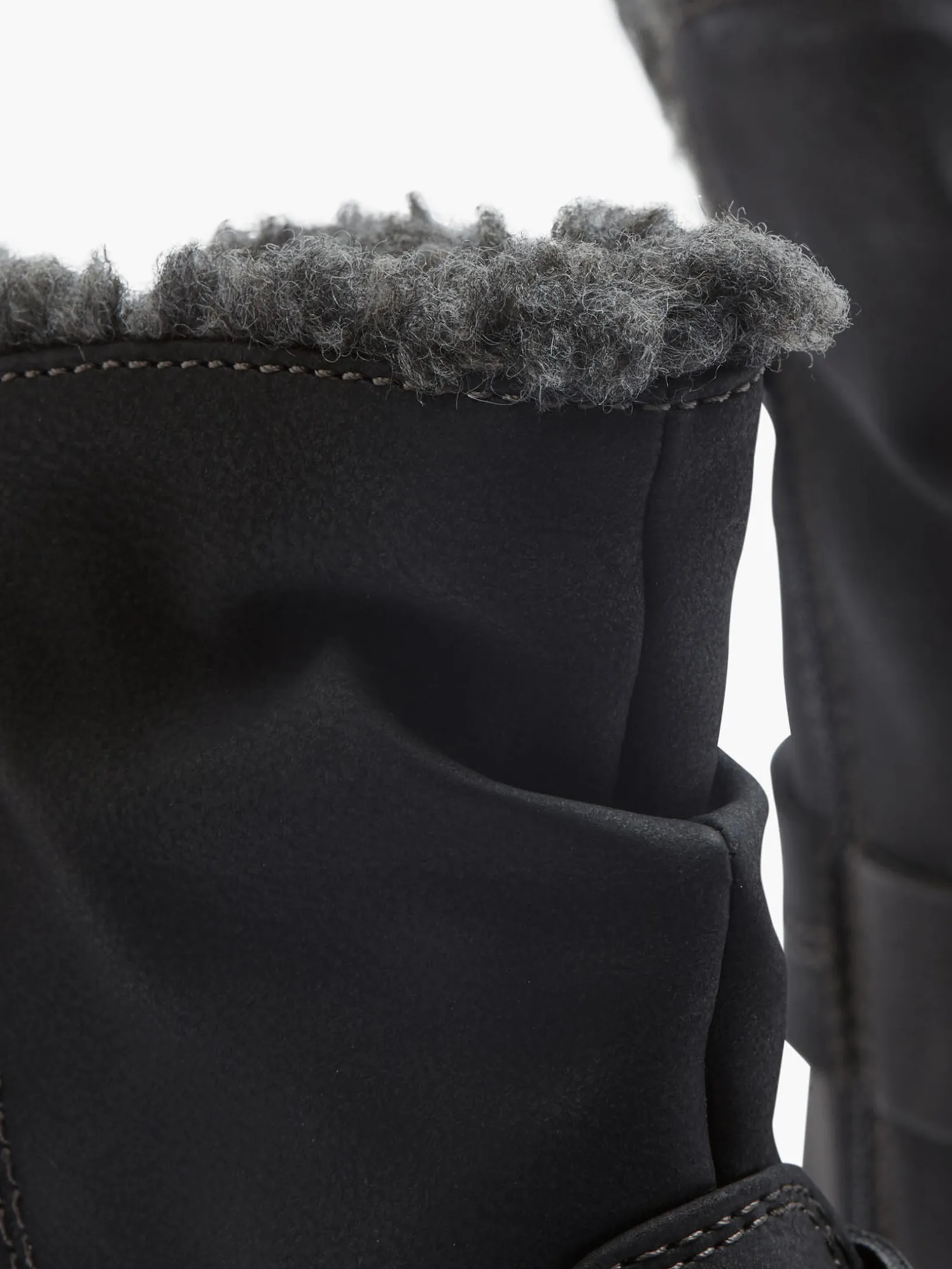 Black Warm Lined Comfort Boots