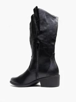 Black Western Long Leg Boot