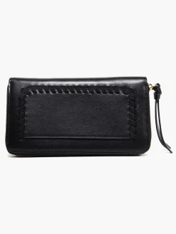 Black Whipstitch Detail Purse