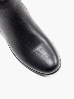 Black Wide Fit Block Heeled Comfort Boot