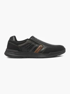 Black/Brown Casual Slip On Shoe