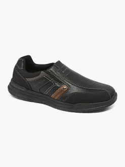 Black/Brown Casual Slip On Shoe