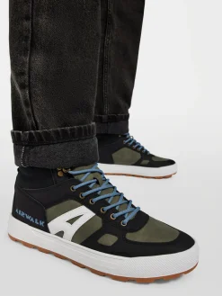 Black/Green Airwalk Mid Trainers