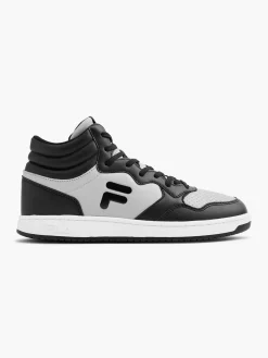 Black/Grey Court Mid Trainers