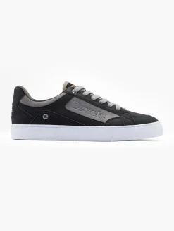 Black/Grey Lace Up Casual Trainers