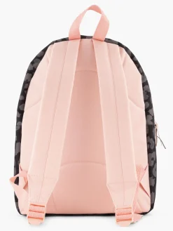 Black/Grey/Pink Leopard Print Backpack