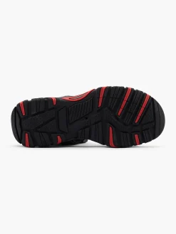 Black/Grey/Red Camouflage Twin Strap Sandals