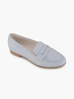 Blue Flat Panelled Loafer