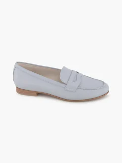 Blue Flat Panelled Loafer