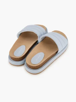Blue Padded Sandal with Matching Sole