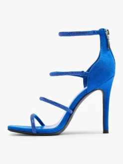 Blue Strappy Stiletto Heel