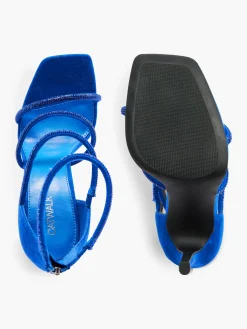 Blue Strappy Stiletto Heel