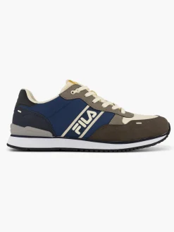 Blue/Brown Lace Up Trainers