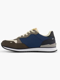 Blue/Brown Lace Up Trainers