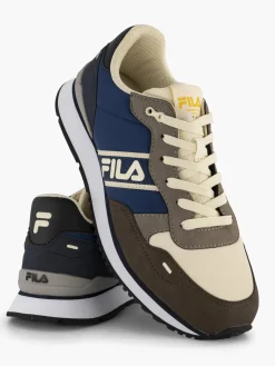 Blue/Brown Lace Up Trainers