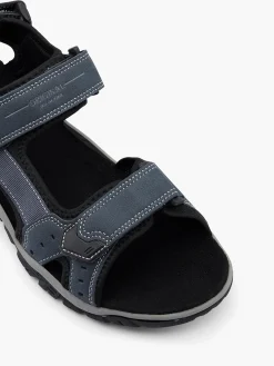 Blue/Grey Triple Strap Sandals
