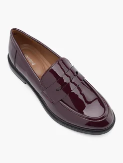 Bordeaux Plain Flat Loafer