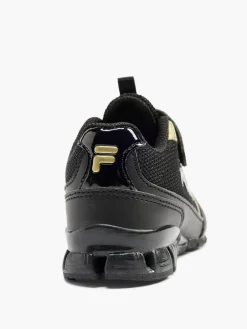 Boys Fila Black And Gold Trainers