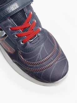 Boys Navy/Red Spiderman Velcro Trainers