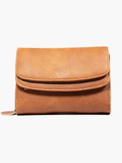 Brown Double Flap Purse