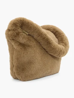 Brown Fluffy Shoulder Bag