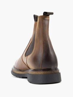 Brown Leather Chelsea Boots