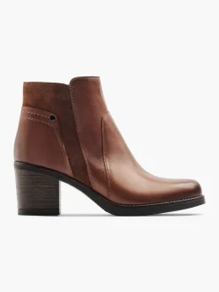 Brown Leather Classic Ankle Boot