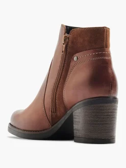 Brown Leather Classic Ankle Boot