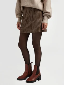 Brown Leather Heeled Chelsea Boot