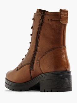 Brown Leather Lace Up Boot