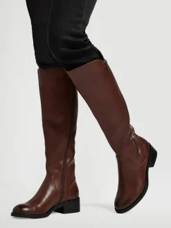 Brown Long Leg Riding Boot