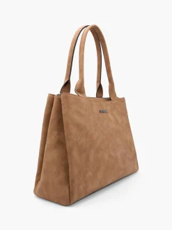 Brown Tote Bag with Adjustable Shoulder Strap