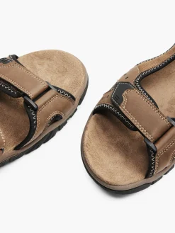 Brown Triple strap Sandals