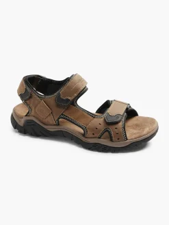 Brown Triple strap Sandals