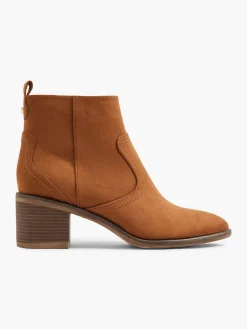Brown Western Style Ankle Boot