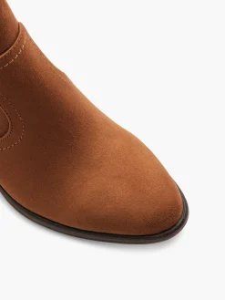 Brown Western Style Ankle Boot