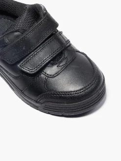 Clarks Toddler Boy Black Leather School Shoe