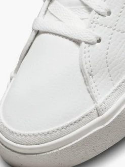 Court Legacy White/Rosewood Pink Lace-up Trainer