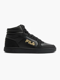 Court Mid Black/Gold Trainers